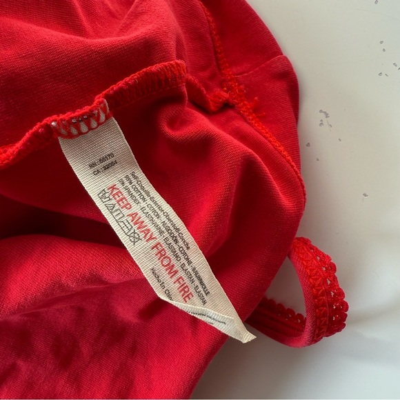 Intimately free people red cropped tank with rose detail - Picture 5 of 5